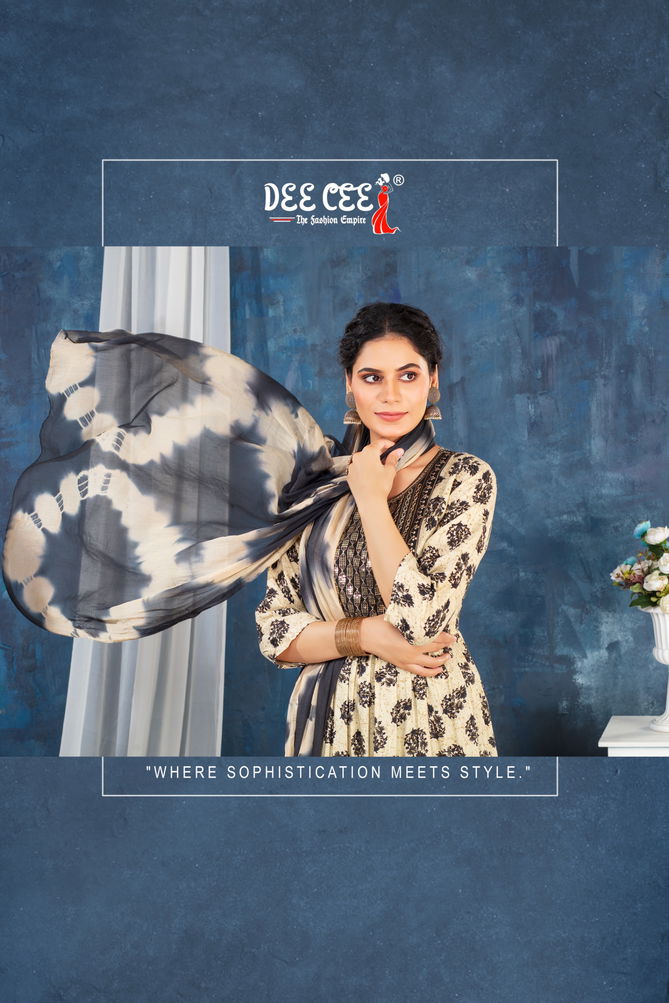 Chill By Deecee Rayon Foil Printed Kurti With Bottom Dupatta Wholesale Shop in Surat